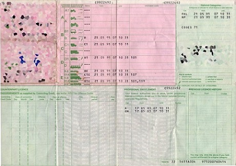 where to find driving licence number on paper licence